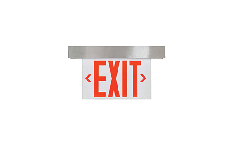 EELP Lighting. EDGU. Edgelit Exit.