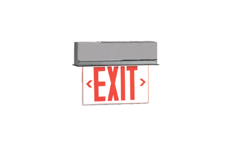 EELP Lighting. EDGU. Edgelit Exit.